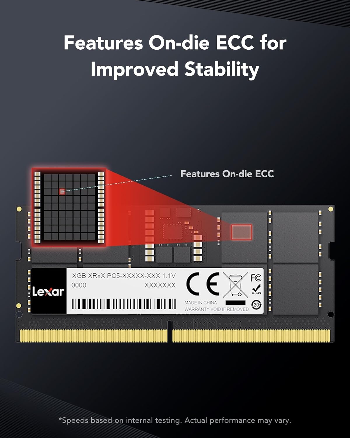  Lexar SODIMM 16GB DDR5 Laptop RAM
